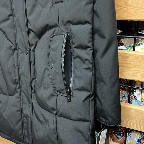 NWT,1 MADISON Detachable FOX FUR PARKA DOWN COAT,(black with black real fur) - Picture 7 of 16